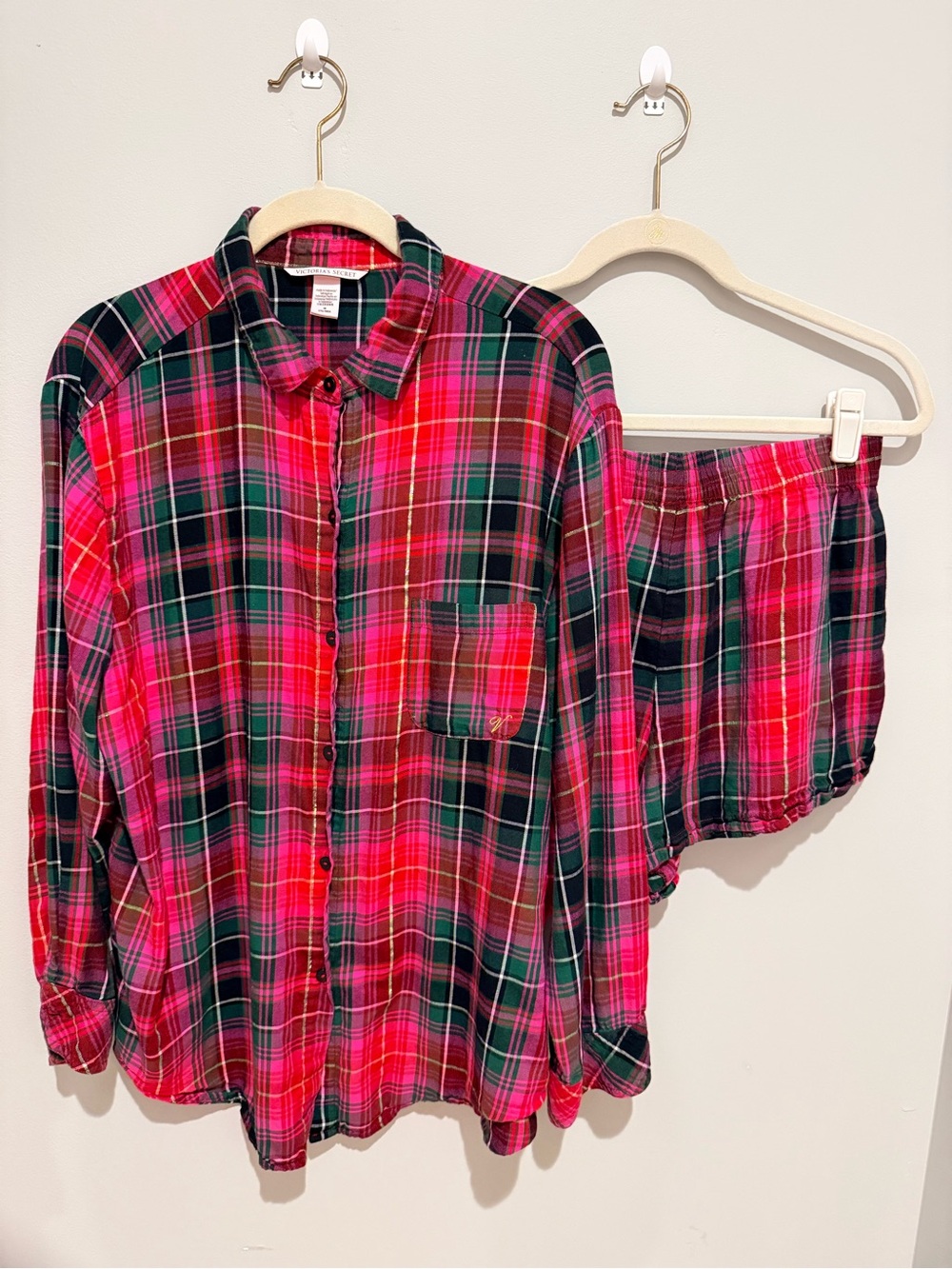 Victoria’s Secret Plaid Two-Piece Pajama Set